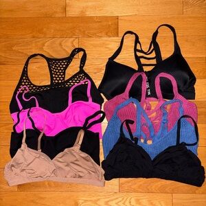 Victoria's Secret Ardene Bundle of eight Sports Bras Bralette M L